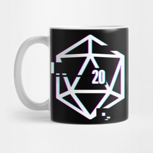 Glitched d20 | Roleplaying Board Game Graphic Mug